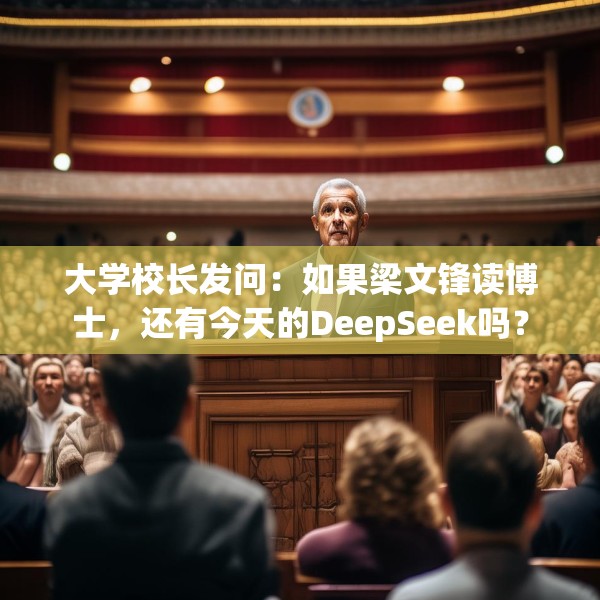 大学校长发问：如果梁文锋读博士，还有今天的DeepSeek吗？