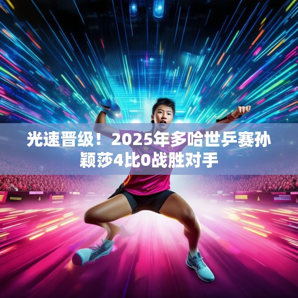 光速晋级！2025年多哈世乒赛孙颖莎4比0战胜对手