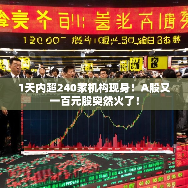 1天内超240家机构现身！A股又一百元股突然火了！