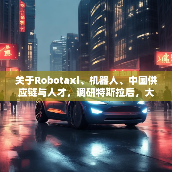 关于Robotaxi、机器人、中国供应链与人才，调研特斯拉后，大摩给出了十点观察