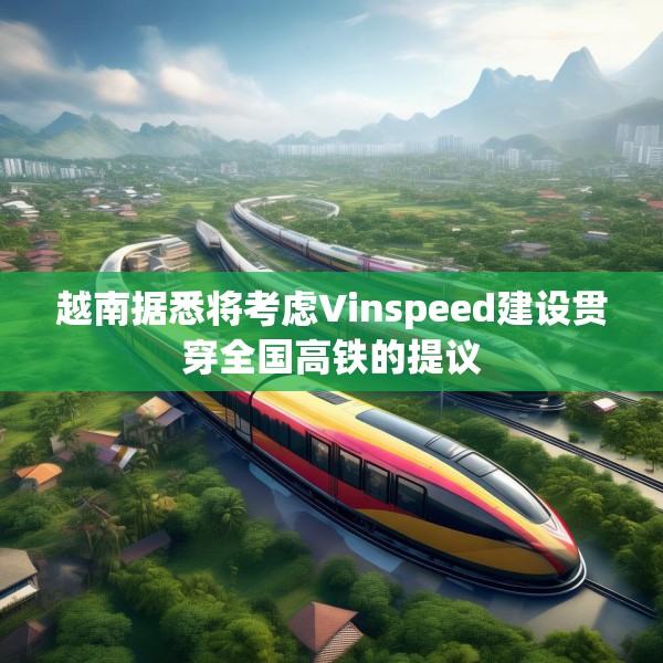 越南据悉将考虑Vinspeed建设贯穿全国高铁的提议