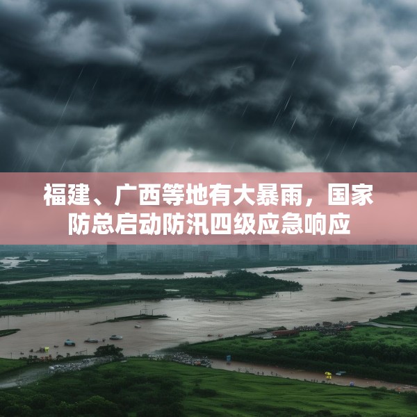 福建、广西等地有大暴雨，国家防总启动防汛四级应急响应