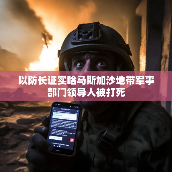 以防长证实哈马斯加沙地带军事部门领导人被打死