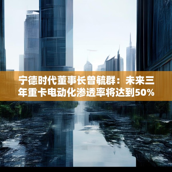 宁德时代董事长曾毓群：未来三年重卡电动化渗透率将达到50%