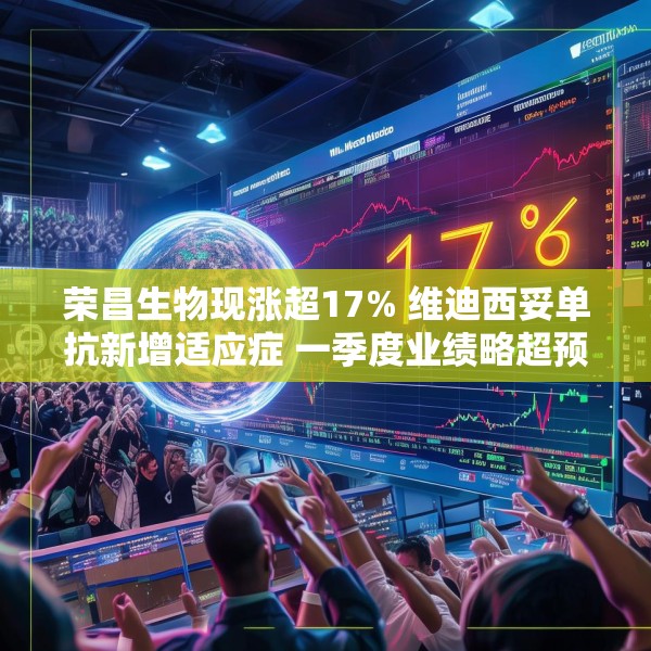 荣昌生物现涨超17% 维迪西妥单抗新增适应症 一季度业绩略超预期