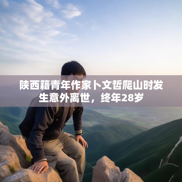 陕西籍青年作家卜文哲爬山时发生意外离世，终年28岁