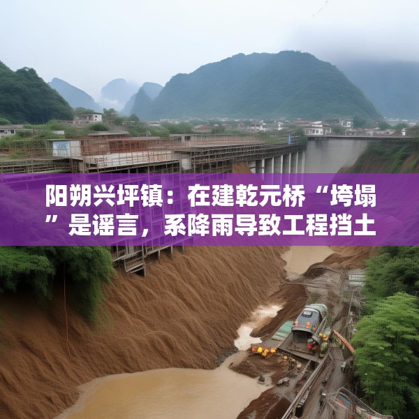 阳朔兴坪镇：在建乾元桥“垮塌”是谣言，系降雨导致工程挡土墙倾斜