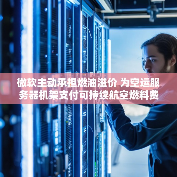 微软主动承担燃油溢价 为空运服务器机架支付可持续航空燃料费用