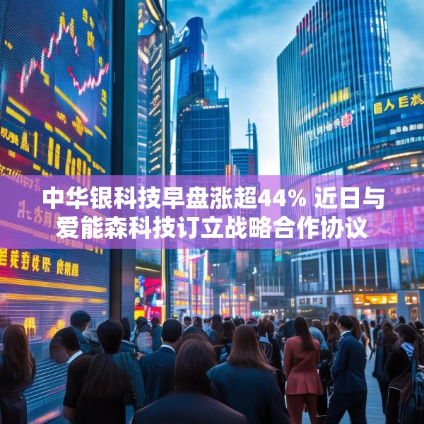 中华银科技早盘涨超44% 近日与爱能森科技订立战略合作协议