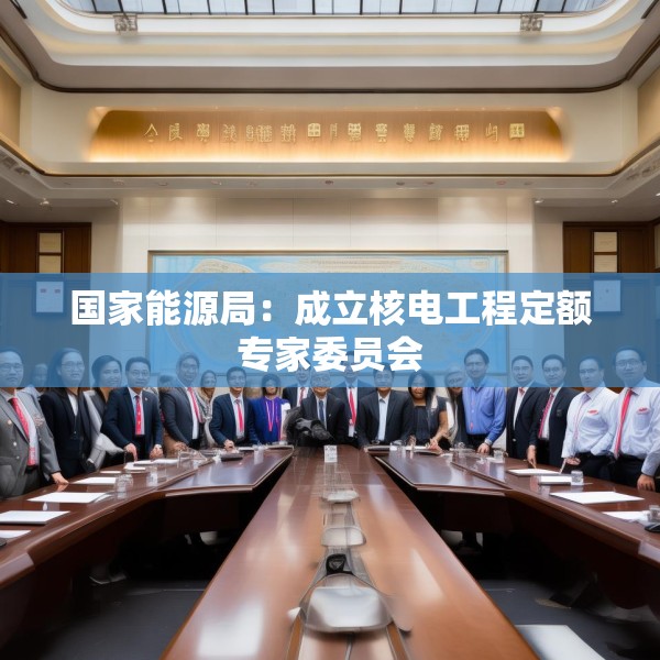 国家能源局：成立核电工程定额专家委员会