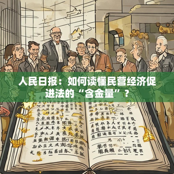 人民日报：如何读懂民营经济促进法的“含金量”？
