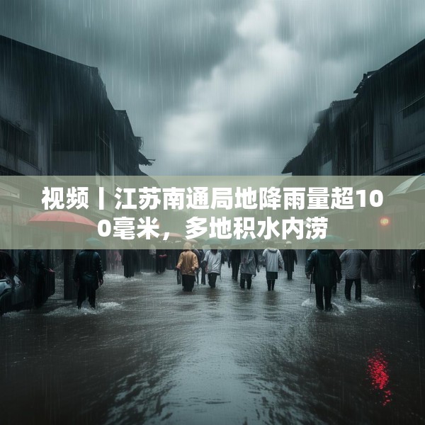 视频丨江苏南通局地降雨量超100毫米，多地积水内涝