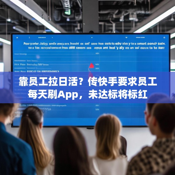 靠员工拉日活？传快手要求员工每天刷App，未达标将标红