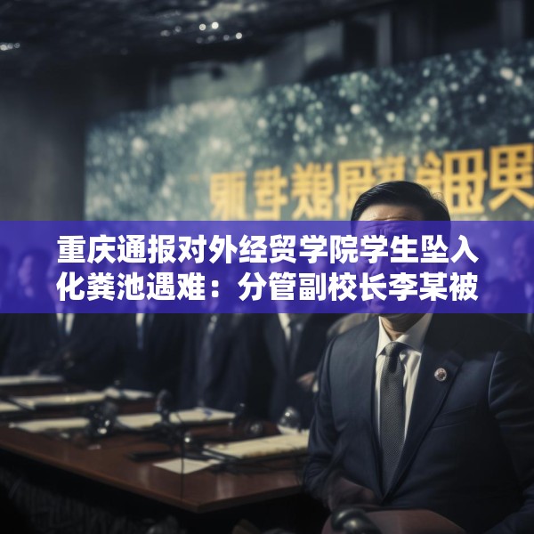 重庆通报对外经贸学院学生坠入化粪池遇难：分管副校长李某被免职