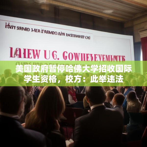 美国政府暂停哈佛大学招收国际学生资格，校方：此举违法