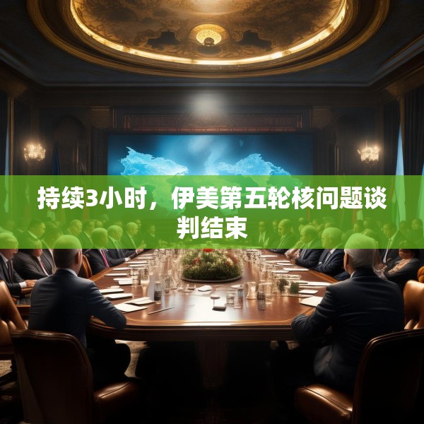 持续3小时，伊美第五轮核问题谈判结束
