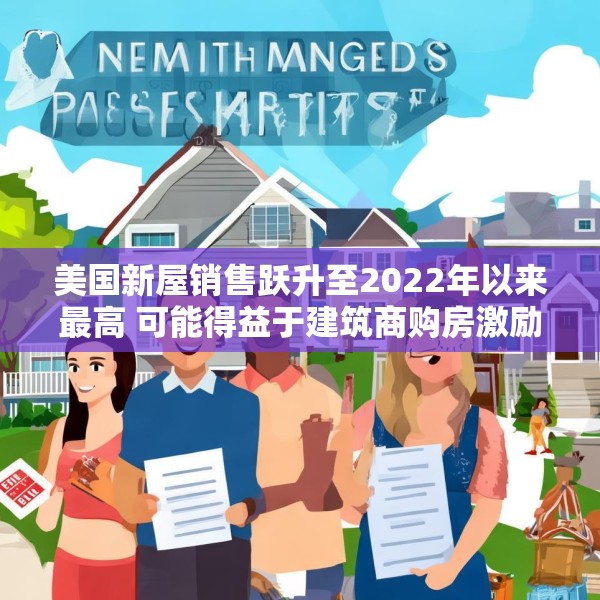 美国新屋销售跃升至2022年以来最高 可能得益于建筑商购房激励