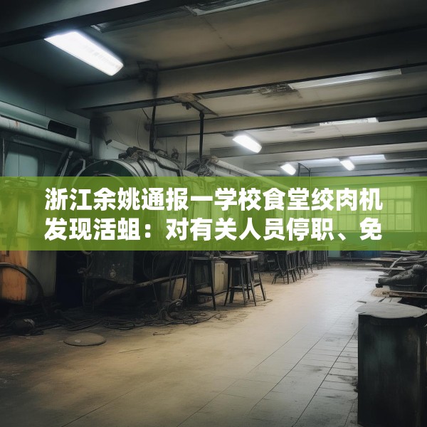 浙江余姚通报一学校食堂绞肉机发现活蛆：对有关人员停职、免职处理