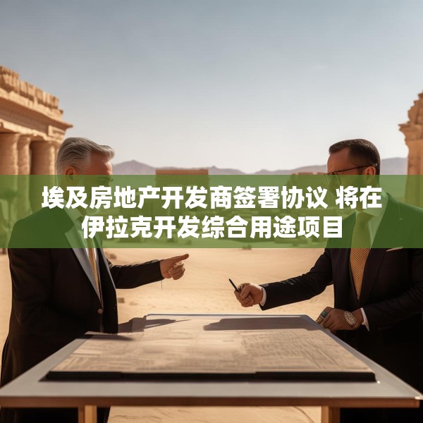 埃及房地产开发商签署协议 将在伊拉克开发综合用途项目