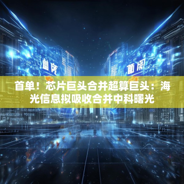 首单！芯片巨头合并超算巨头：海光信息拟吸收合并中科曙光