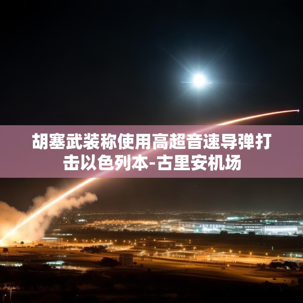 胡塞武装称使用高超音速导弹打击以色列本-古里安机场