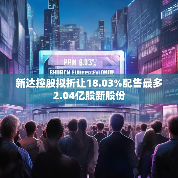 新达控股拟折让18.03%配售最多2.04亿股新股份