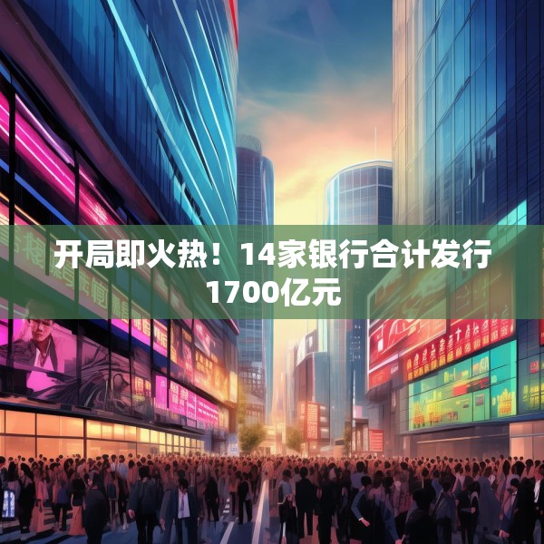 开局即火热！14家银行合计发行1700亿元