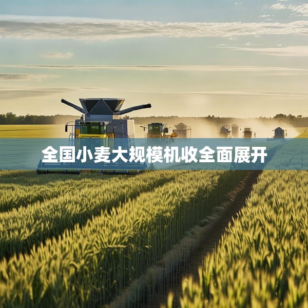 全国小麦大规模机收全面展开