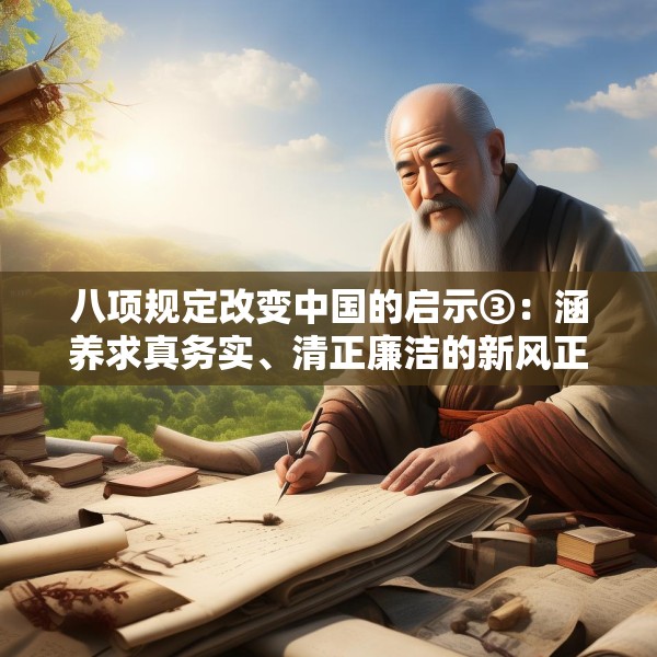八项规定改变中国的启示③：涵养求真务实、清正廉洁的新风正气