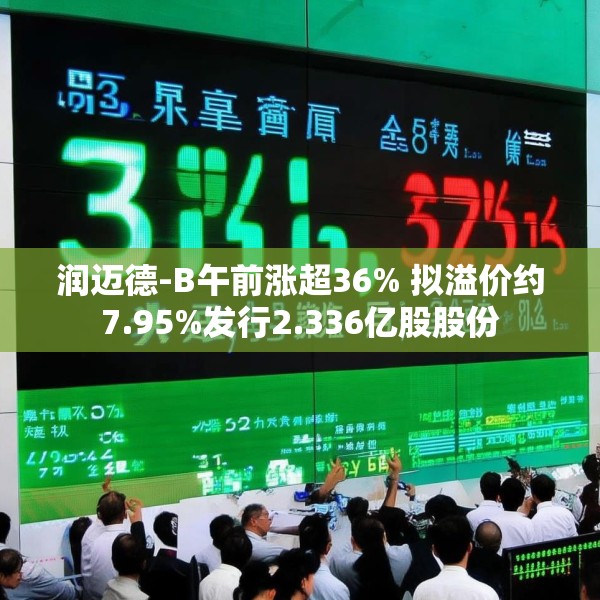 润迈德-B午前涨超36% 拟溢价约7.95%发行2.336亿股股份