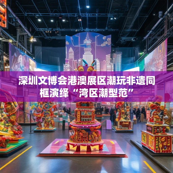 深圳文博会港澳展区潮玩非遗同框演绎“湾区潮型范”