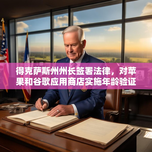 得克萨斯州州长签署法律，对苹果和谷歌应用商店实施年龄验证