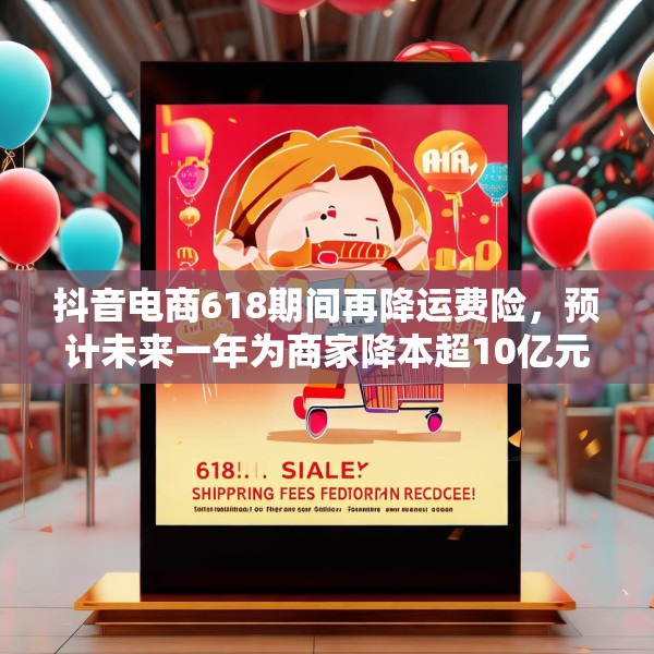 抖音电商618期间再降运费险，预计未来一年为商家降本超10亿元