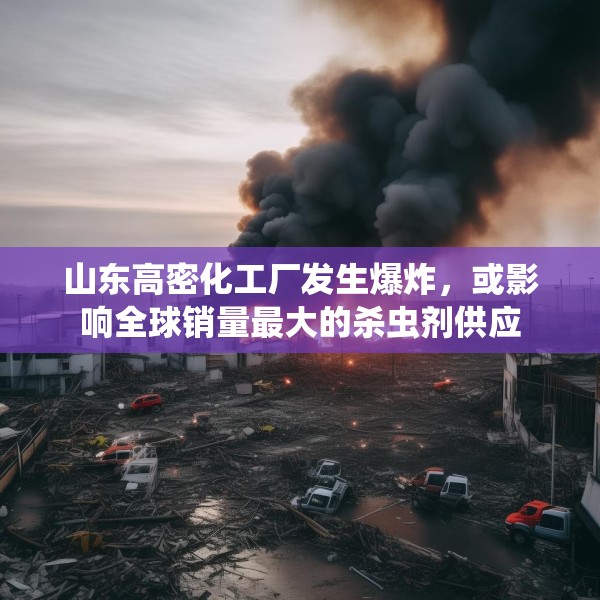 山东高密化工厂发生爆炸，或影响全球销量最大的杀虫剂供应