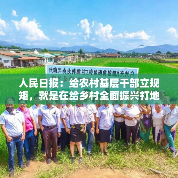 人民日报：给农村基层干部立规矩，就是在给乡村全面振兴打地基