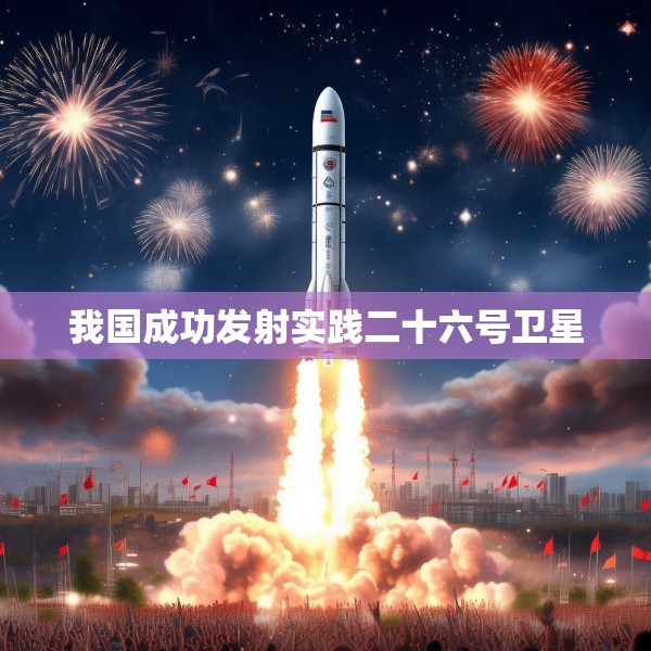 我国成功发射实践二十六号卫星