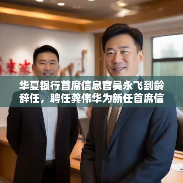 华夏银行首席信息官吴永飞到龄辞任，聘任龚伟华为新任首席信息官