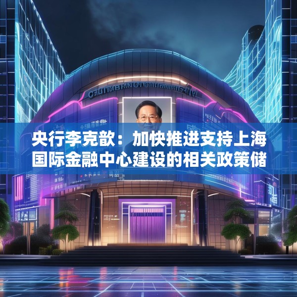央行李克歆：加快推进支持上海国际金融中心建设的相关政策储备
