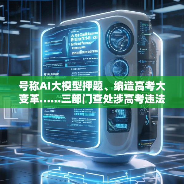 号称AI大模型押题、编造高考大变革……三部门查处涉高考违法有害信息