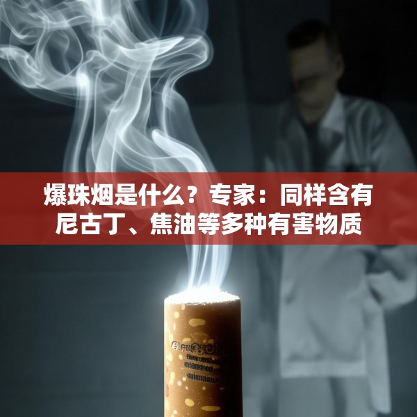 爆珠烟是什么？专家：同样含有尼古丁、焦油等多种有害物质
