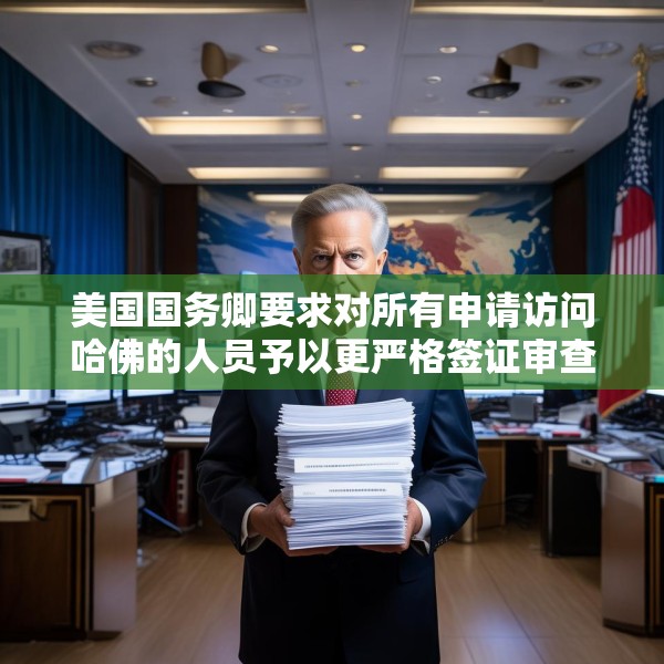 美国国务卿要求对所有申请访问哈佛的人员予以更严格签证审查