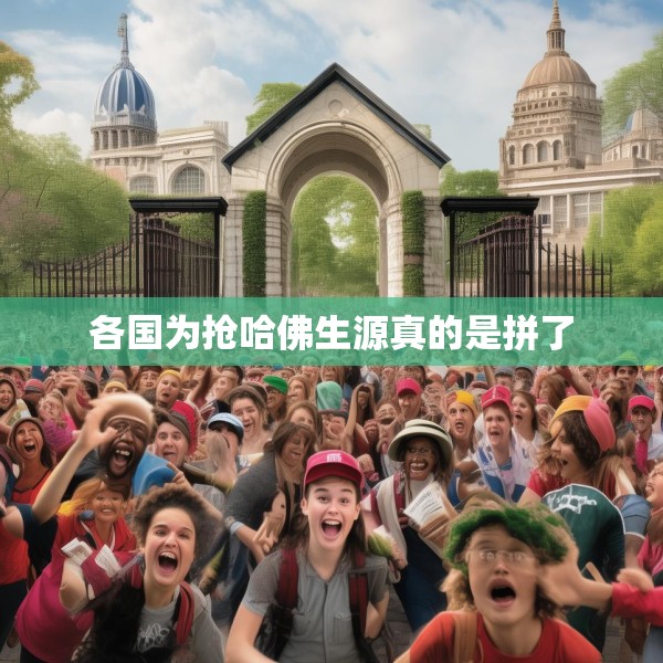 各国为抢哈佛生源真的是拼了
