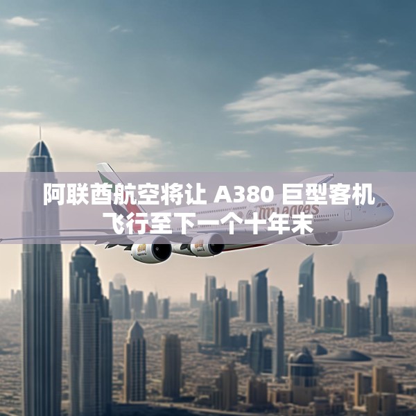 阿联酋航空将让 A380 巨型客机飞行至下一个十年末