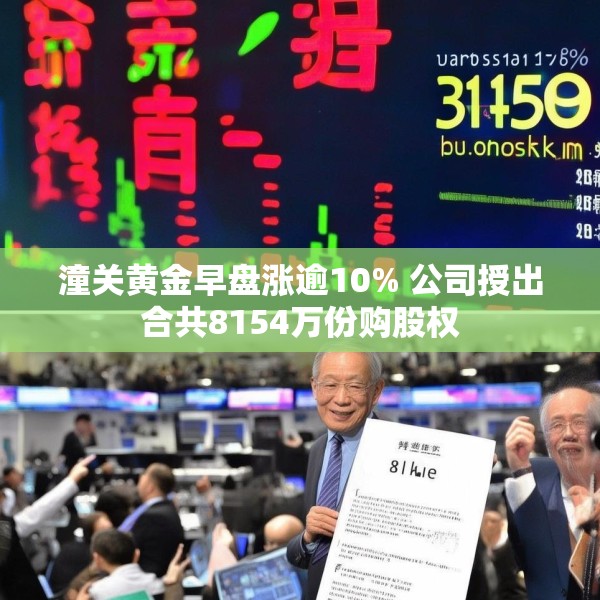 潼关黄金早盘涨逾10% 公司授出合共8154万份购股权