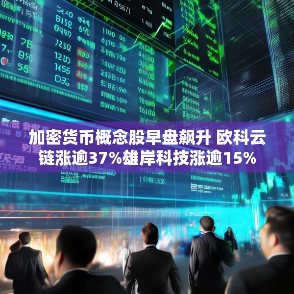 加密货币概念股早盘飙升 欧科云链涨逾37%雄岸科技涨逾15%