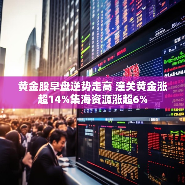 黄金股早盘逆势走高 潼关黄金涨超14%集海资源涨超6%