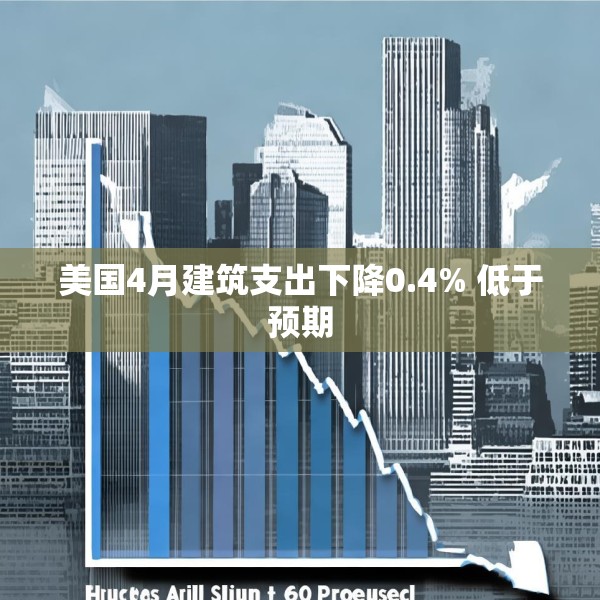 美国4月建筑支出下降0.4% 低于预期
