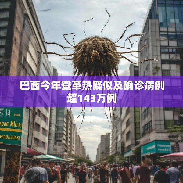 巴西今年登革热疑似及确诊病例超143万例