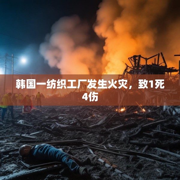 韩国一纺织工厂发生火灾，致1死4伤