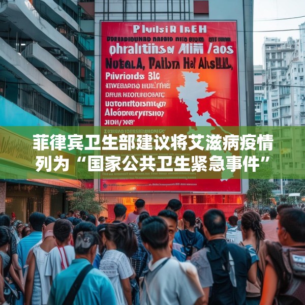 菲律宾卫生部建议将艾滋病疫情列为“国家公共卫生紧急事件”